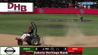 Edgeley vs Lisbon - North Dakota State B Legion Baseball Tournament Elimination Game