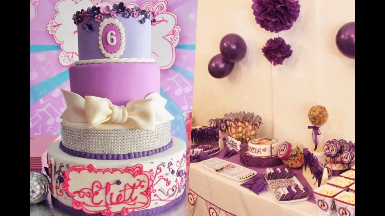 Decoración de fiesta de violetta disney fiesta infantil de dinosaurios