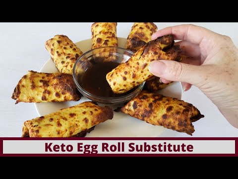 Simple Keto Egg Roll Substitute (Nut Free and Gluten Free)