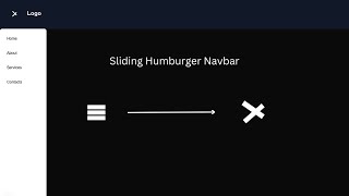 how to Create Left-Side Sliding Hamburger Navbar in Next.js & Tailwind CSS | For Beginners