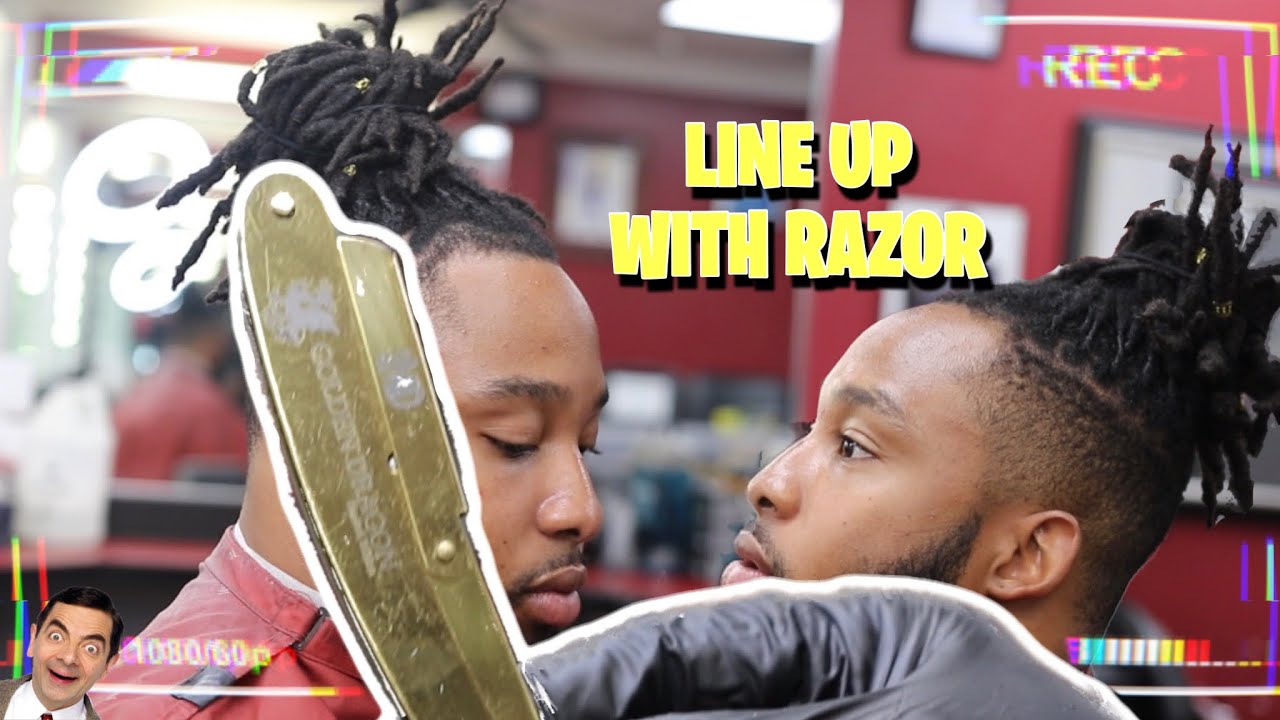HOW TO USE STRAIGHT RAZOR FOR LINEUP straightrazor lineup barber