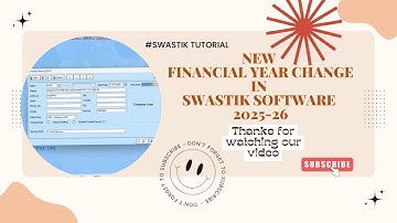 New Financial Year Change In Swastik Software 2082-83.#swastik #excel #year #2082 #2083 #learning