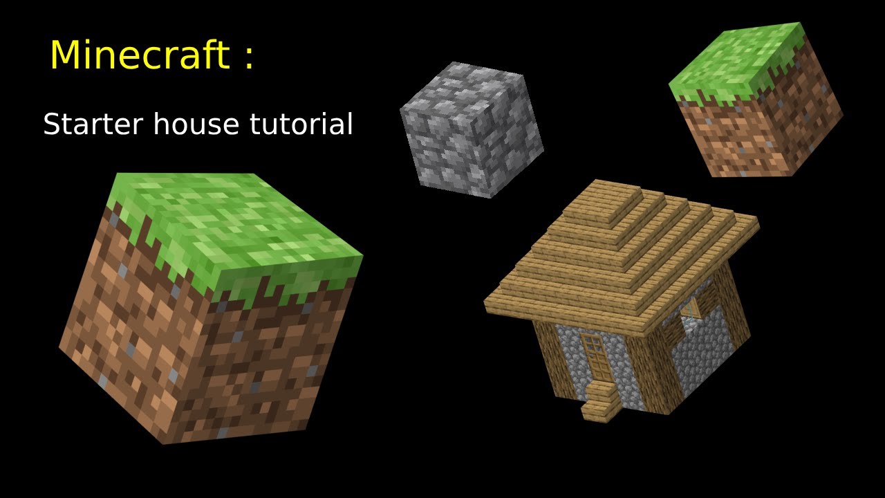 Starter house tutorial Minecraft - YouTube