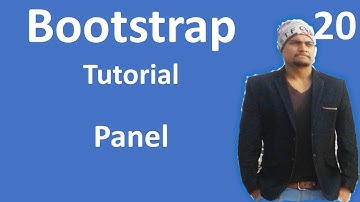 Panel in Bootstrap Tutorial for beginners #20