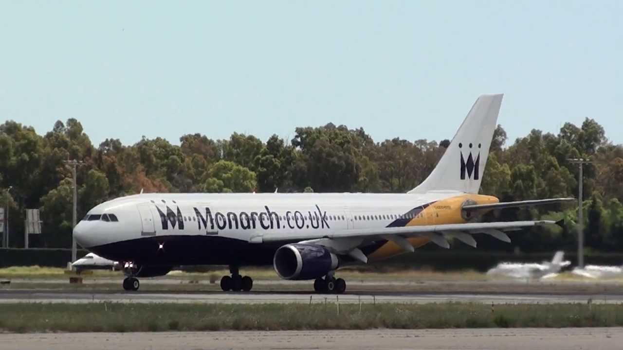 Monarch Airbus 300-600 G-MONS Take Off Malaga AGP