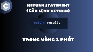Học return statement "Câu lệnh return" trong 3 phút 🔙