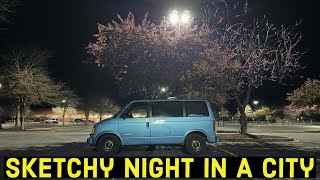 First Overnight Van Camping Experience At Walmart.