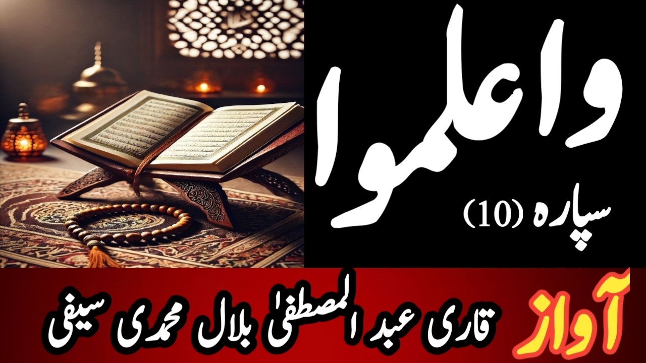 الجزءالعاشر من القرآن الکریم..QARI ABDUL MUSTAFA BILAL MUHAMMADI SAIFI.para 10