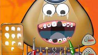 Pou At The Dentist And Pou Eye Care Online Free Flash Game Videos GAMEPLAY screenshot 5