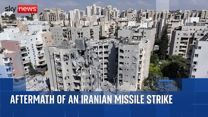The aftermath of Iranian missile strike in Israel