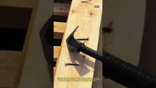 Traditional Nail Hammering Technique | Skilled Carpentry Work in Action
