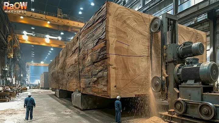How America Turns GIANT LOGS Into LVL & Mass Timber | Inside the Automated Mega Sawmill
