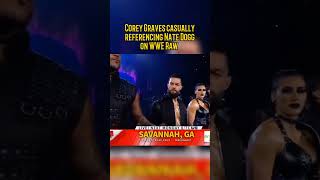 Corey Graves casually referencing Nate Dogg on WWE Raw #wweraw #wwe