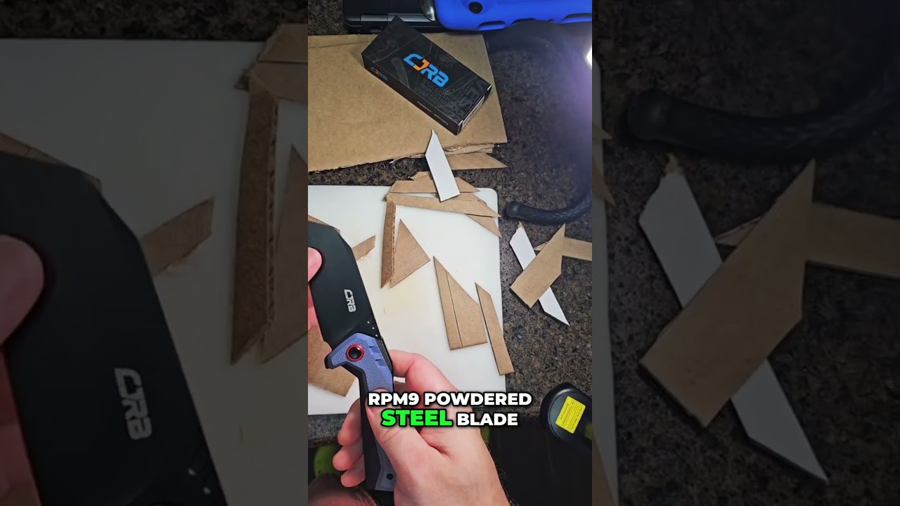 Razor Sharp Knife: Still Sharp After Cutting Cardboard! #shorts