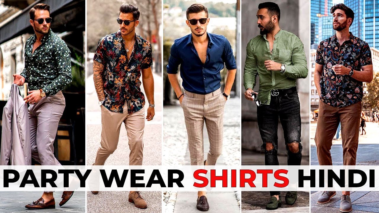 Party wear shirts 2020 Hindi | men's fashion style | printed shirts ...