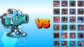 Frozen Cherry Shooter Odyssey Buff vs All Zombies Max Level | PvZ Fusion 3.0.1