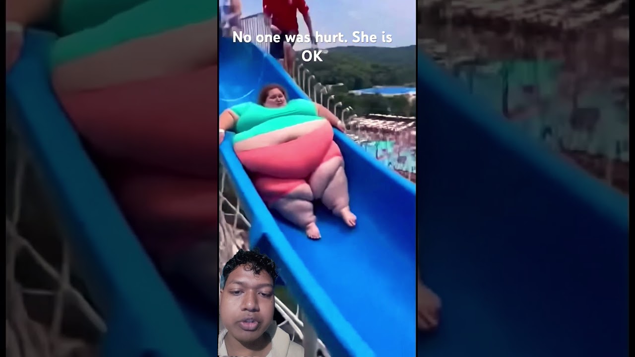 😱 Huge Water Park Slide Oooops! Watch What Happens Next