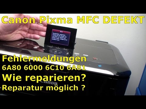 Canon Pixma Fehlercode 6A80 6A81 6000 6C10 FIX - [English Subtitles]