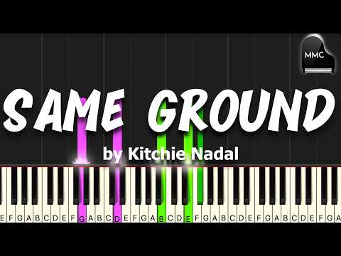 Same Ground by Kitchie Nadal synthesia piano tutorial + sheet music