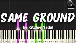 Same Ground by Kitchie Nadal synthesia piano tutorial + sheet music