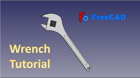 FreeCAD Tutorial : How to make a Wrench in Freecad #freecad #3dmodel #3ddesign #cad