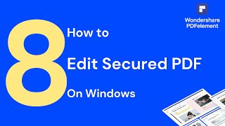 How to Edit Secured PDF on Windows