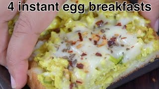 4 high protein egg breakfast recipes !