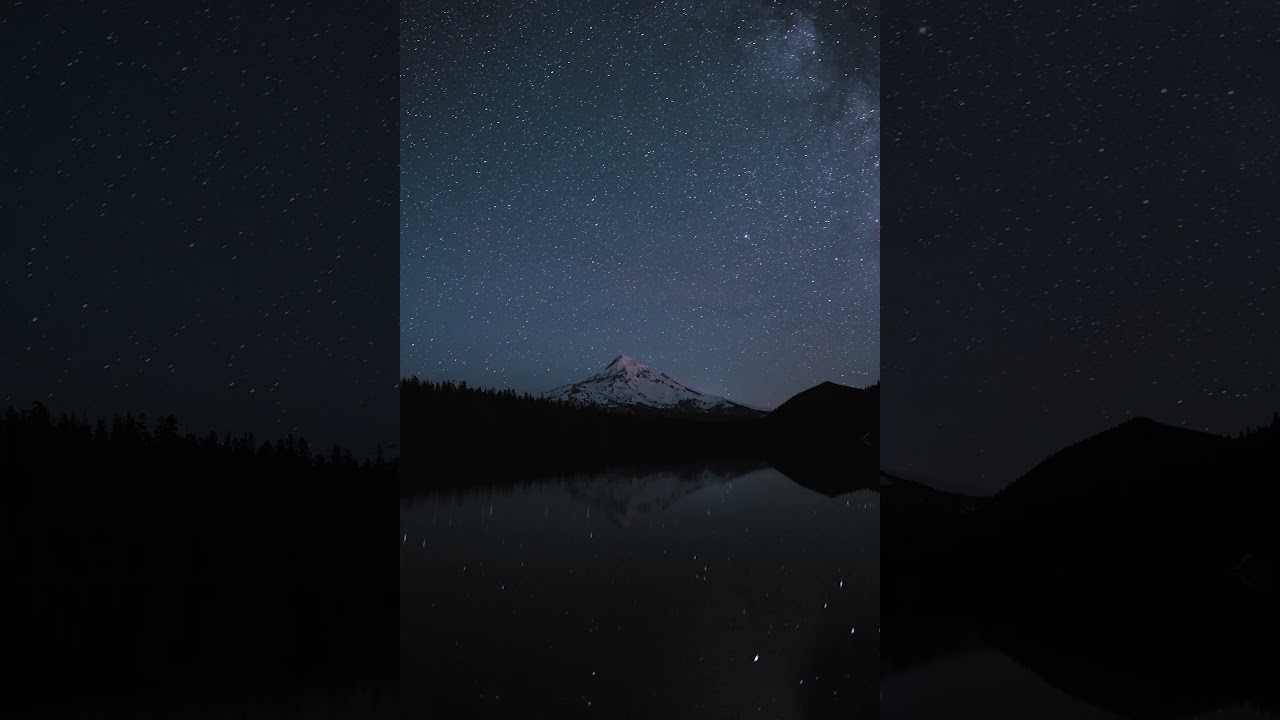 Snow Mountain | Midnight | Star gazing | Shooting Stars | Reflection | Still Water | Nature! 