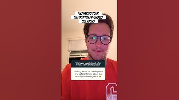 How to build a differential diagnosis