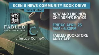 We're teaming up with Fabled Bookshop for the 6 News Book Drive