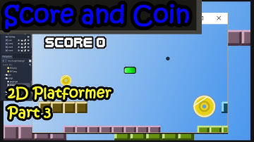 Android game tutorial score and Coin Using Godot Engine  2D Platformer Part 3