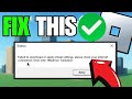 How To Fix Failed To Download or Apply Critical Settings Roblox [2025]
