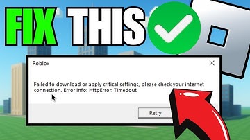 How To Fix Failed To Download or Apply Critical Settings Roblox [2025]