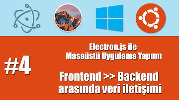 Electron.js ile Masaüstü Uygulama Yapımı #4 - Frontend üzerinden Backend