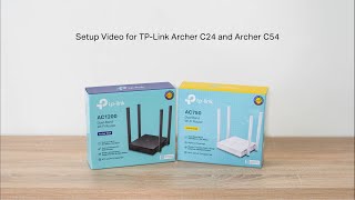 How to Setup TP Link Archer C24／C54 via a Web Browser
