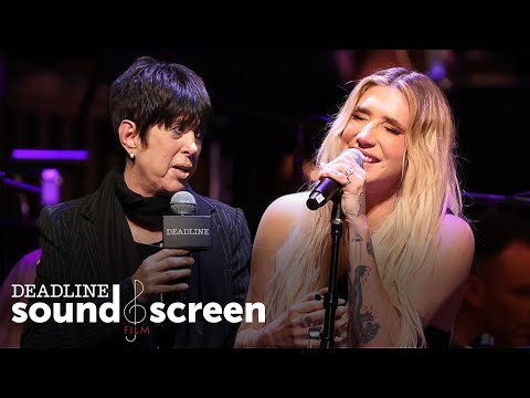 Kesha Diane Warren Perform Dear Me With Live Orchestra Sound Screen Film