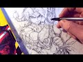 Drawing Edward Elric NEW Streampunk Redesign! Anime Manga Sketch