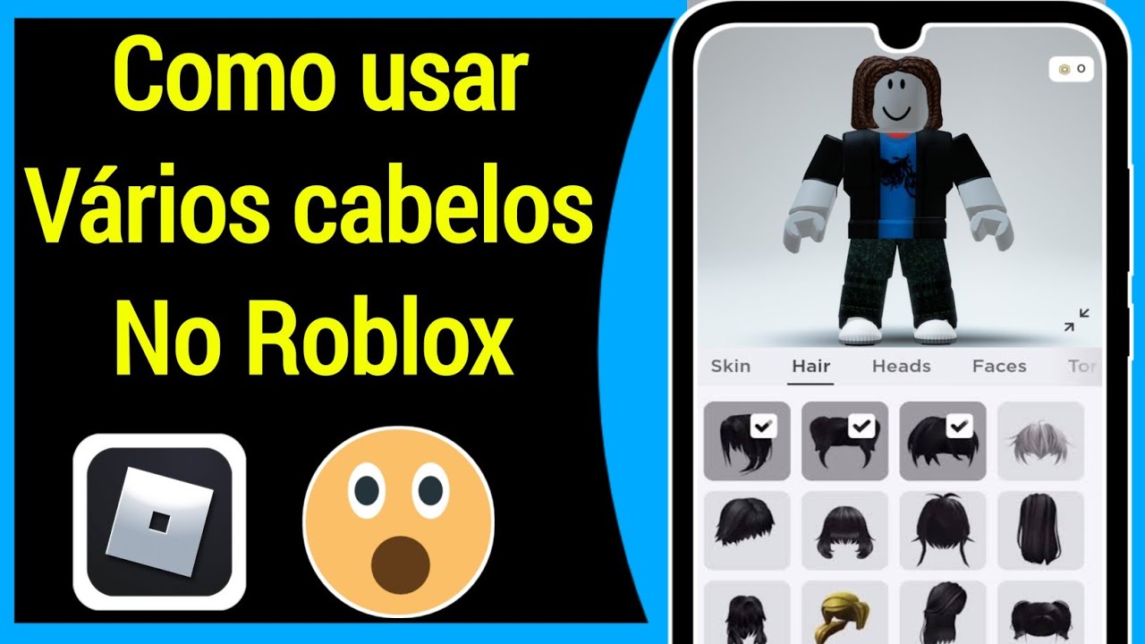 COMO PEGAR QUALQUER CABELO DE GRAÇA SEM GASTAR ROBUX NO ROBLOX!!😱✨✨ 