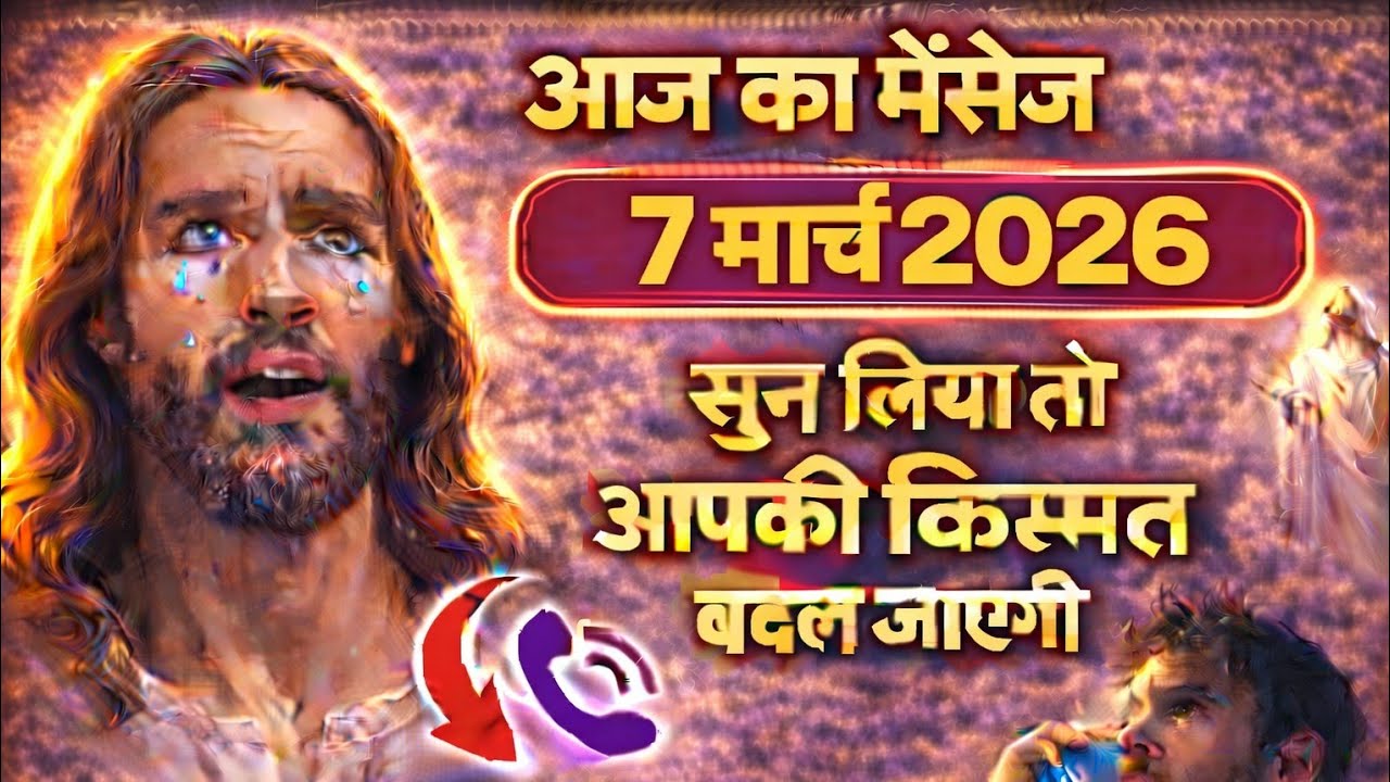 #yeshu✝️ 7 फ़रवरी शनिवार 2026 का यीशु मसीह का सन्देश | जरूर सुने UniverseMessageJesus Message Today