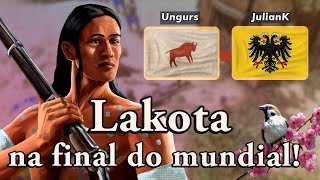Lakota é muito bom, mas tem que jogar certo! - Ungurs vs JulianK - Análise - Age of Empires 3: DE