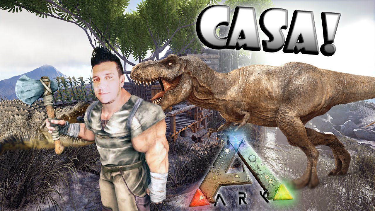 Fazendo Uma Casa Ark Survival Evolved Multiplayer Youtube