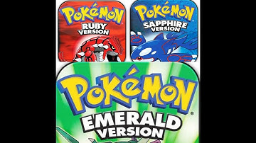 Pokemon Ruby Sapphire and Emerald intro Comparison
