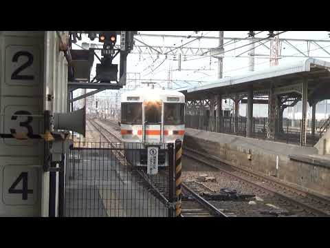 【東海道本線】313系0番台Y12編成　普通大垣行き　＠大垣到着