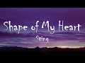 Sting  shape of my heart lyrics