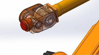 Internal structure of industrial robot
