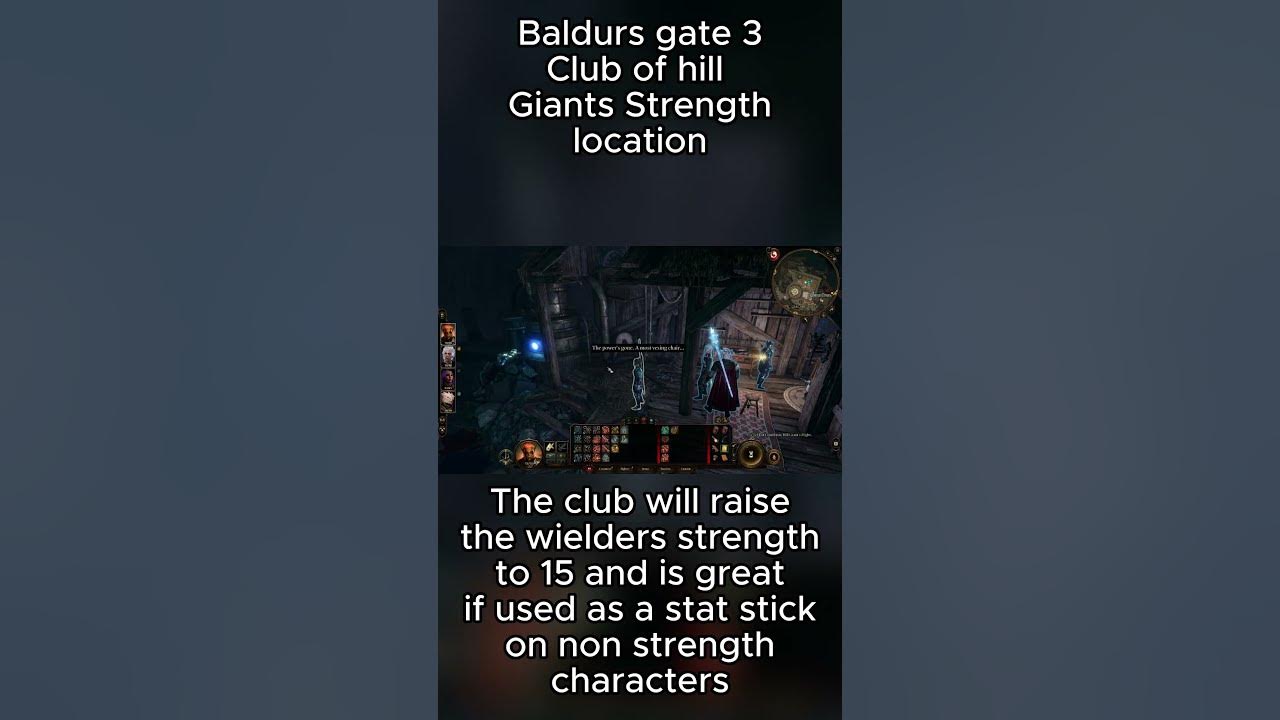 Baldurs gate 3 Club of hill Giants Strength location. baldursgate3 bg3 YouTube