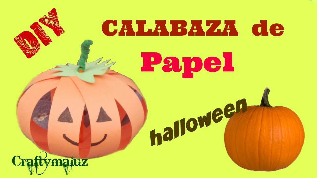 Como hacer una calabaza halloween