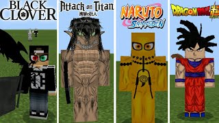 NOVA !! ATUALIZAÇÃO  ADDON/MOD DE Anime Universe V2.30 COM  VARIOS ANIMES PARA MCPE !!!