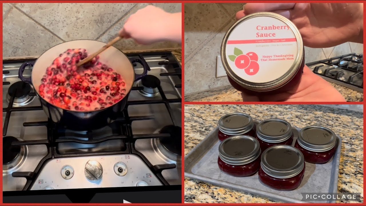 Easy Cranberry Sauce - Make ahead for inexpensive holiday gifts