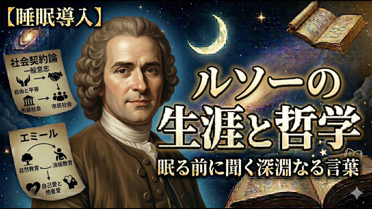 【睡眠導入】眠りながら聞くジャン＝ジャック・ルソーの生涯と哲学 rousseau - YouTube